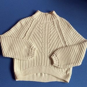 Free People cotton hi/lo sweater